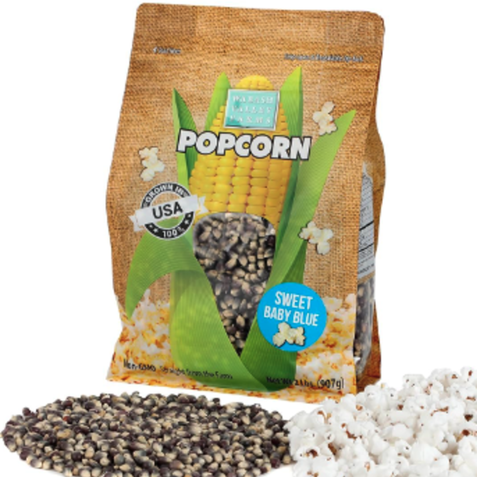 Wabash Valley Farms Flavorful Medley Gourmet Popping Kernels - Burlap Bag / 2 lb