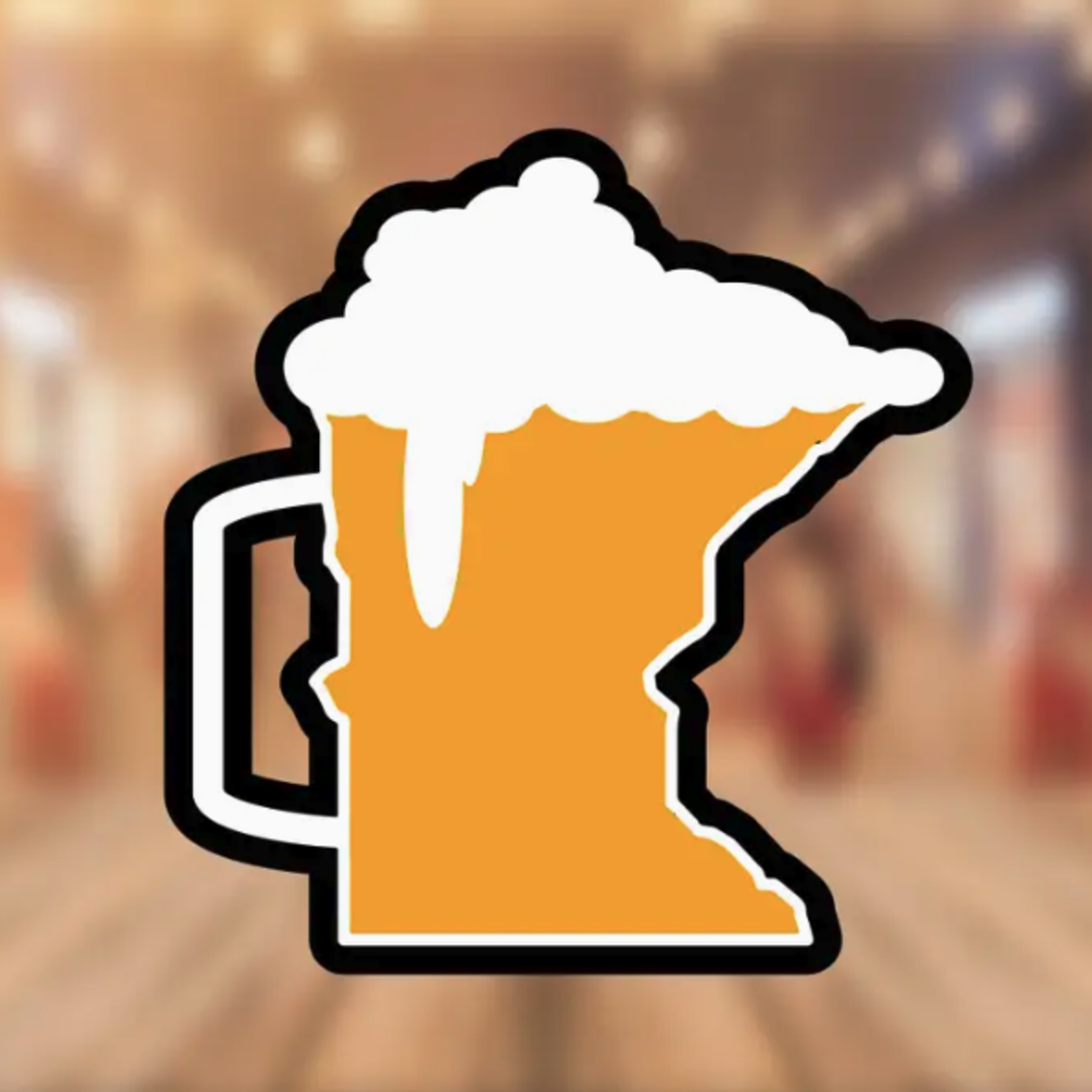 Minnesota Awesome Minnesota Beer Mug Sticker | Minnesota Awesome