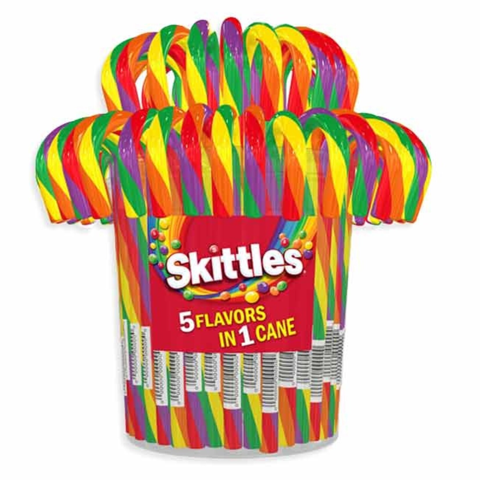 Redstone Candy SKITTLES CANDY CANE JAR