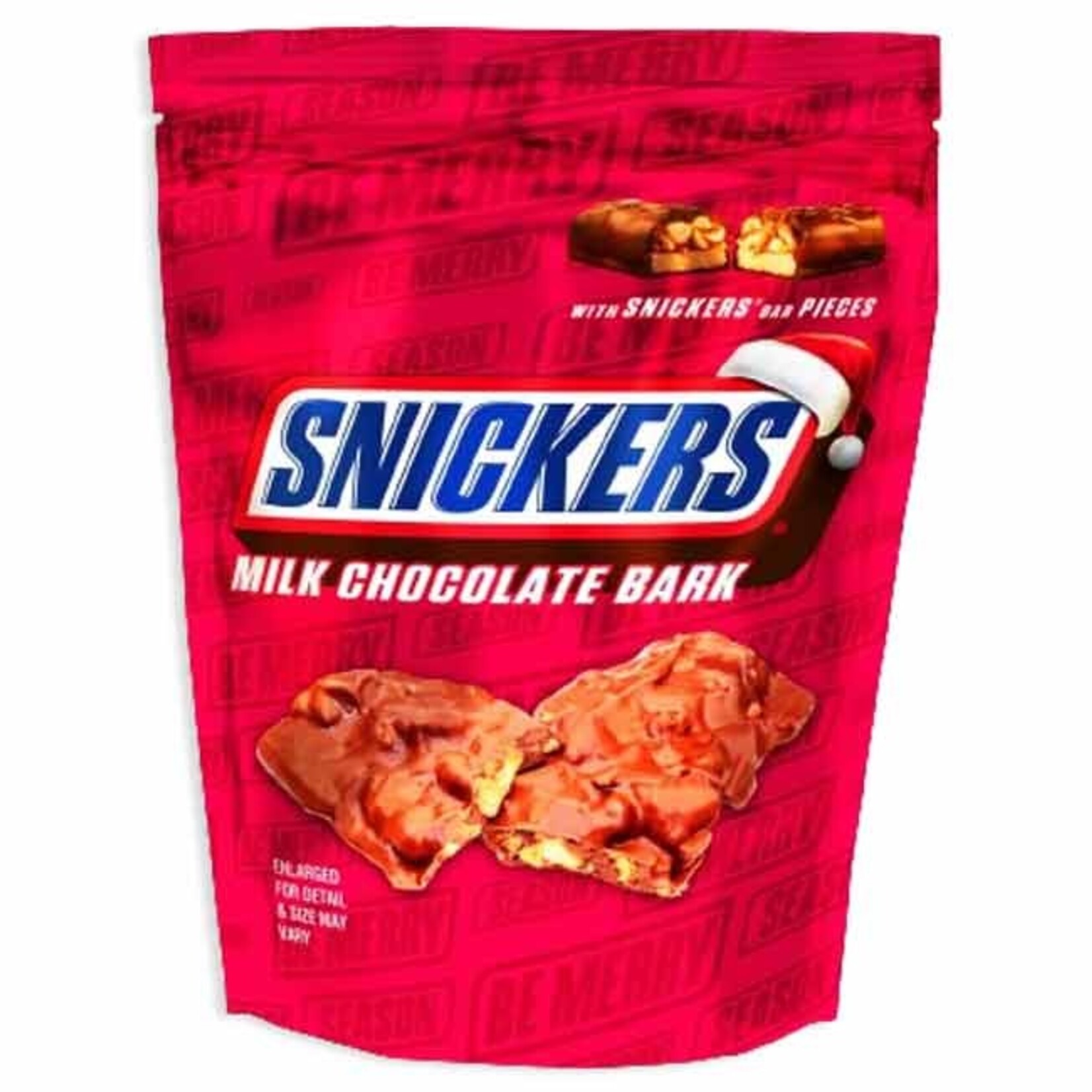 MILK CHOCOLATE BARK WITH SNICKERS - PEG BAG