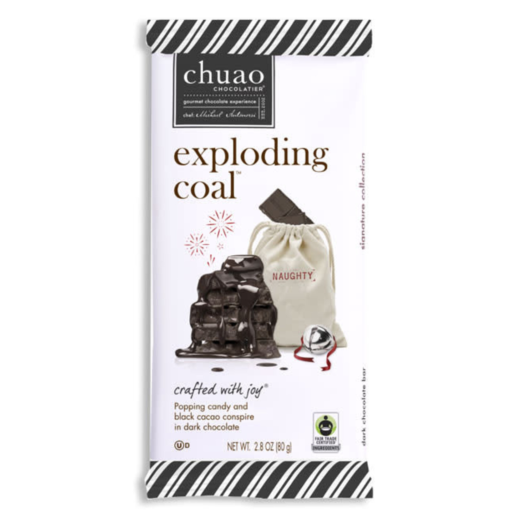 CHUAO CHOCOLATE BAR EXPLODING COAL - DARK