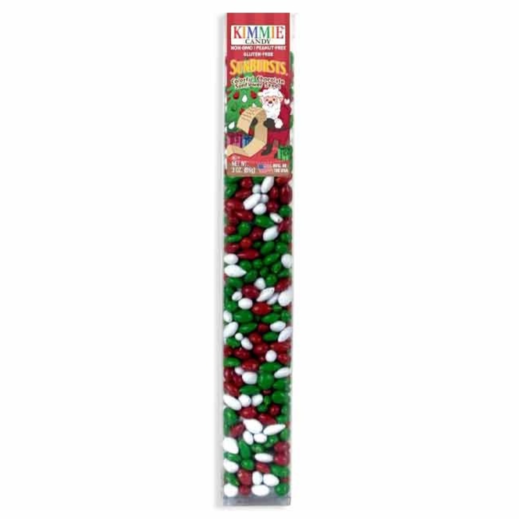 Redstone Candy KIMMIE SUNBURSTS TUBE - CHRISTMAS (RED WHITE GREEN)
