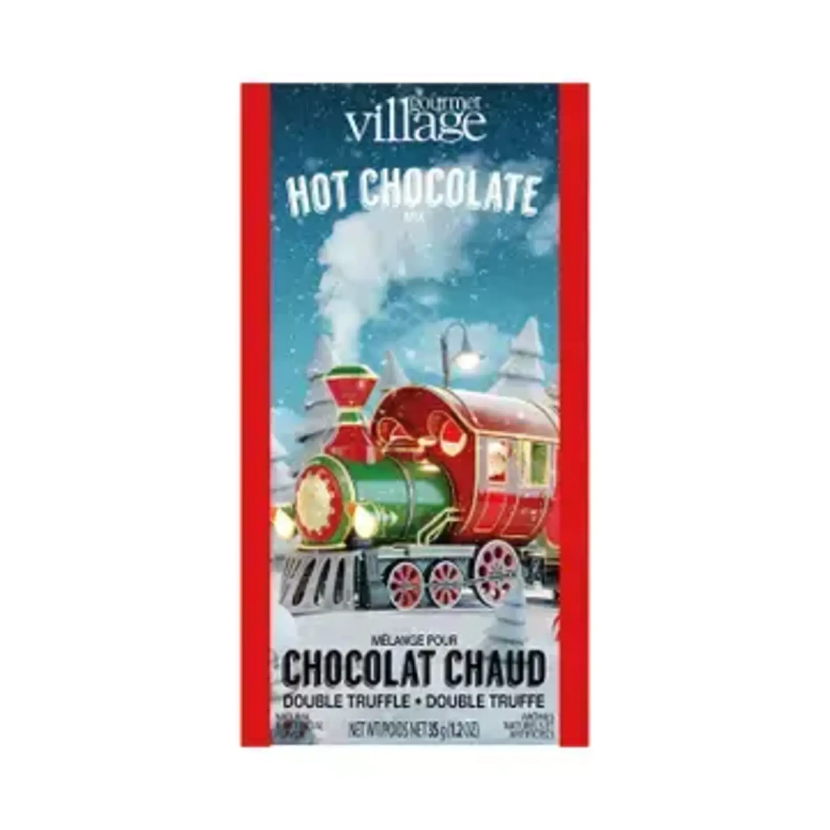 Gourmet Village Cocoa Packet, Holiday Train Double Truffle | Gourmet Village