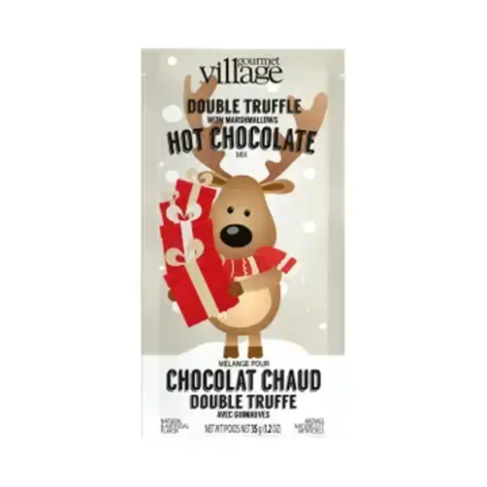 Gourmet Village Cocoa Packet, Reindeer, Truffle w/ Marshmallows | Gourmet Village