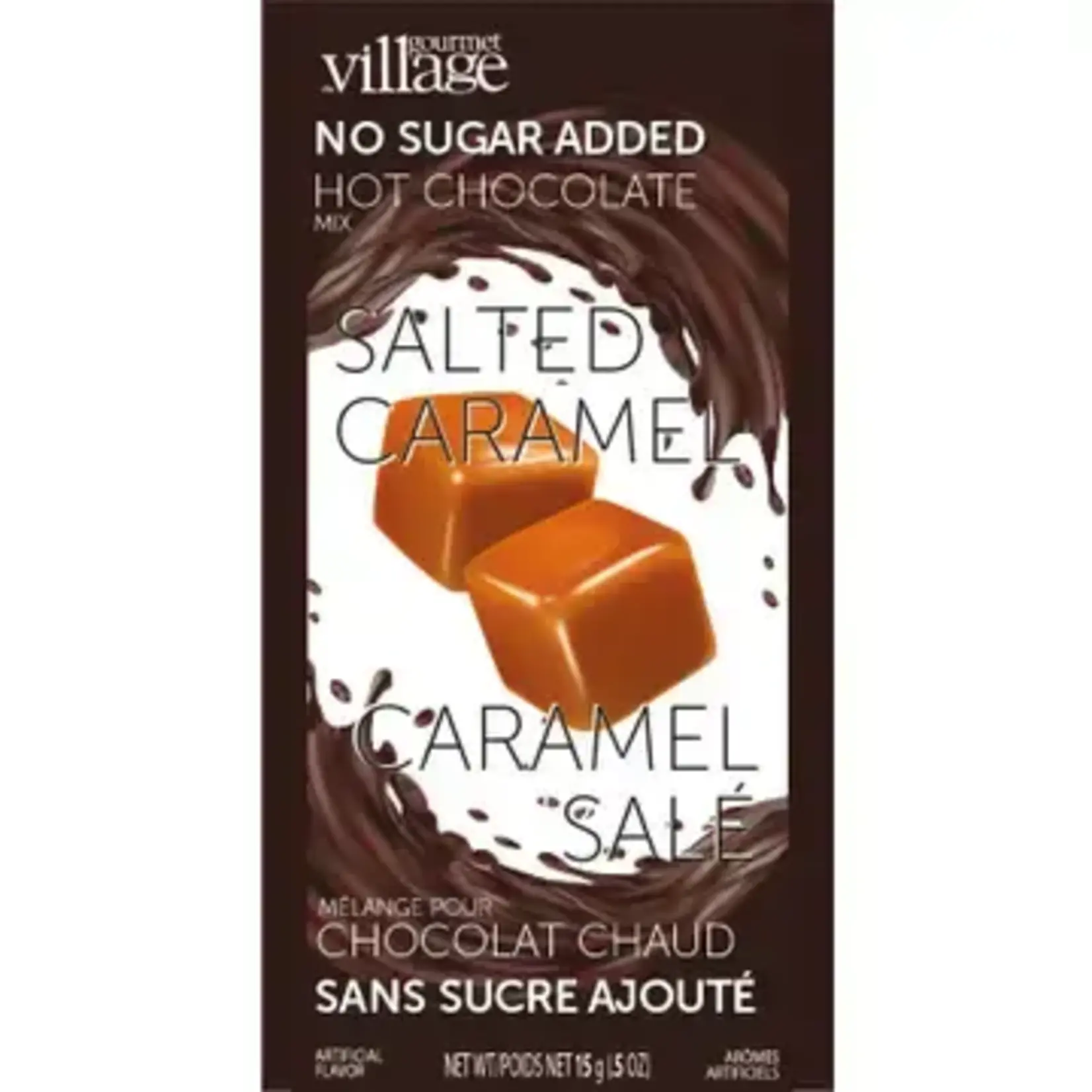 Gourmet Village Cocoa Packet, Salted Caramel, No Sugar | Gourmet Village