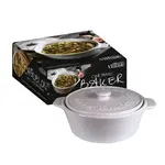 Gourmet Village Ceramic Brie Baker - White