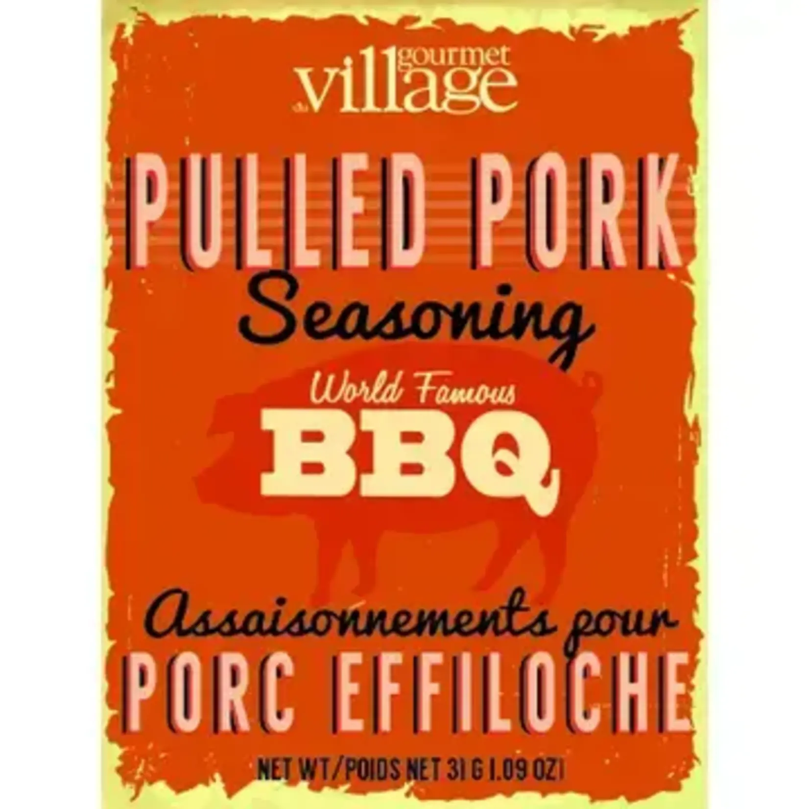Gourmet Village Pulled Pork Seasoning Can | Gourmet Village