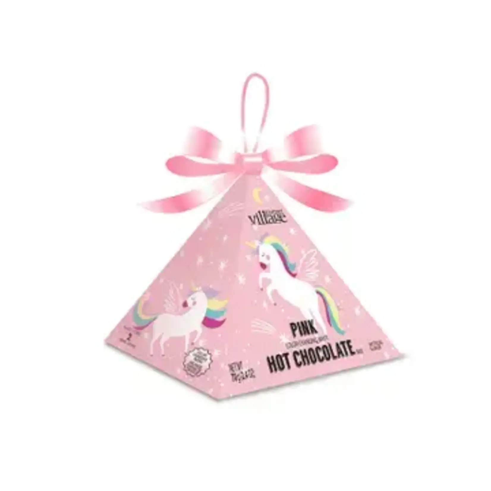 Pyramid Ornament, Pink Unicorn