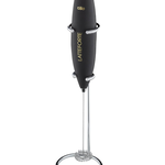 "Latteforte" Milk Frother, with stainless steel stand, black matte, 2.8" x 2.8" x 9.9"