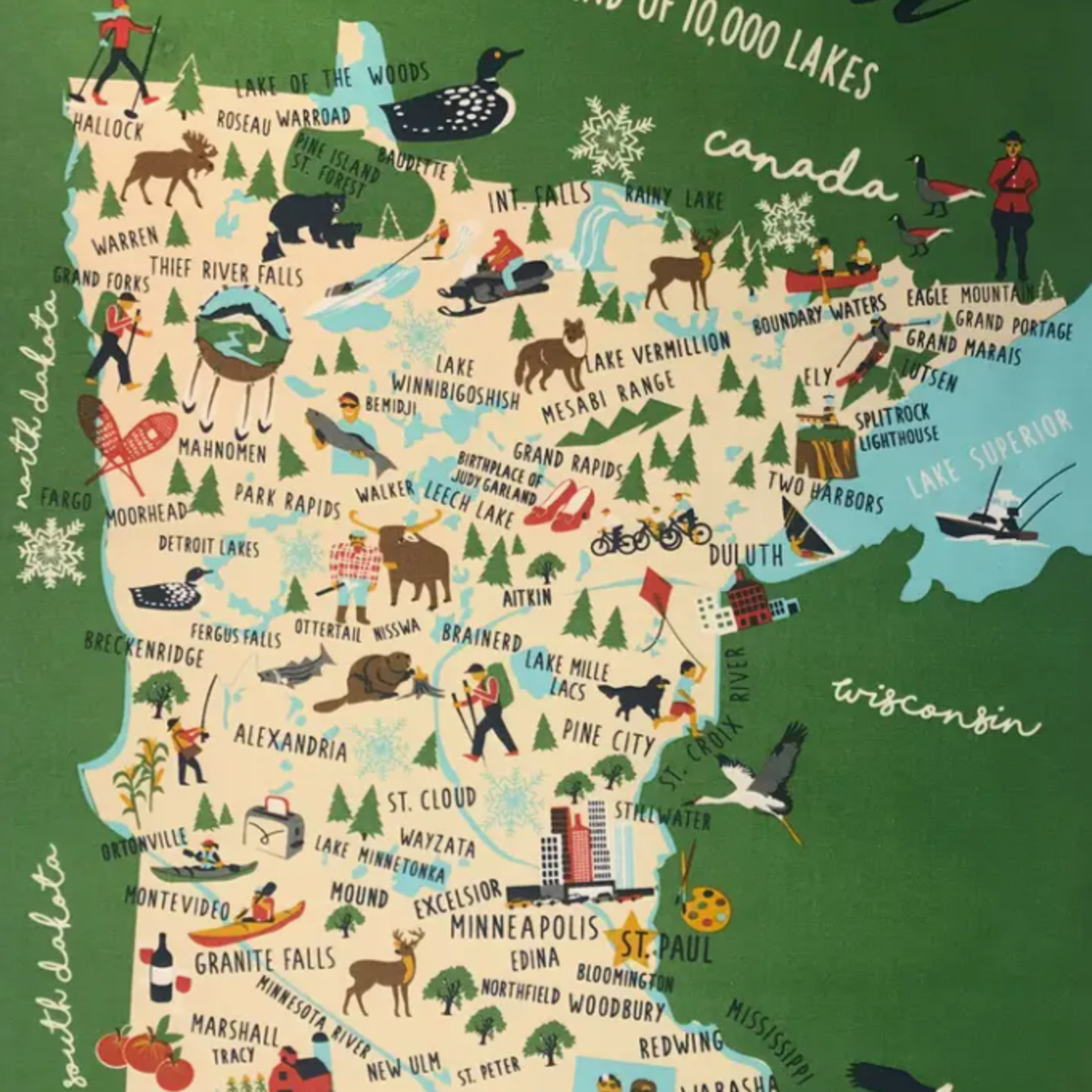 Galleyware Minnesota Tea Towel