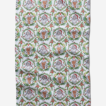 Geometry Geometry Tea Towel - Berry Retro Holiday