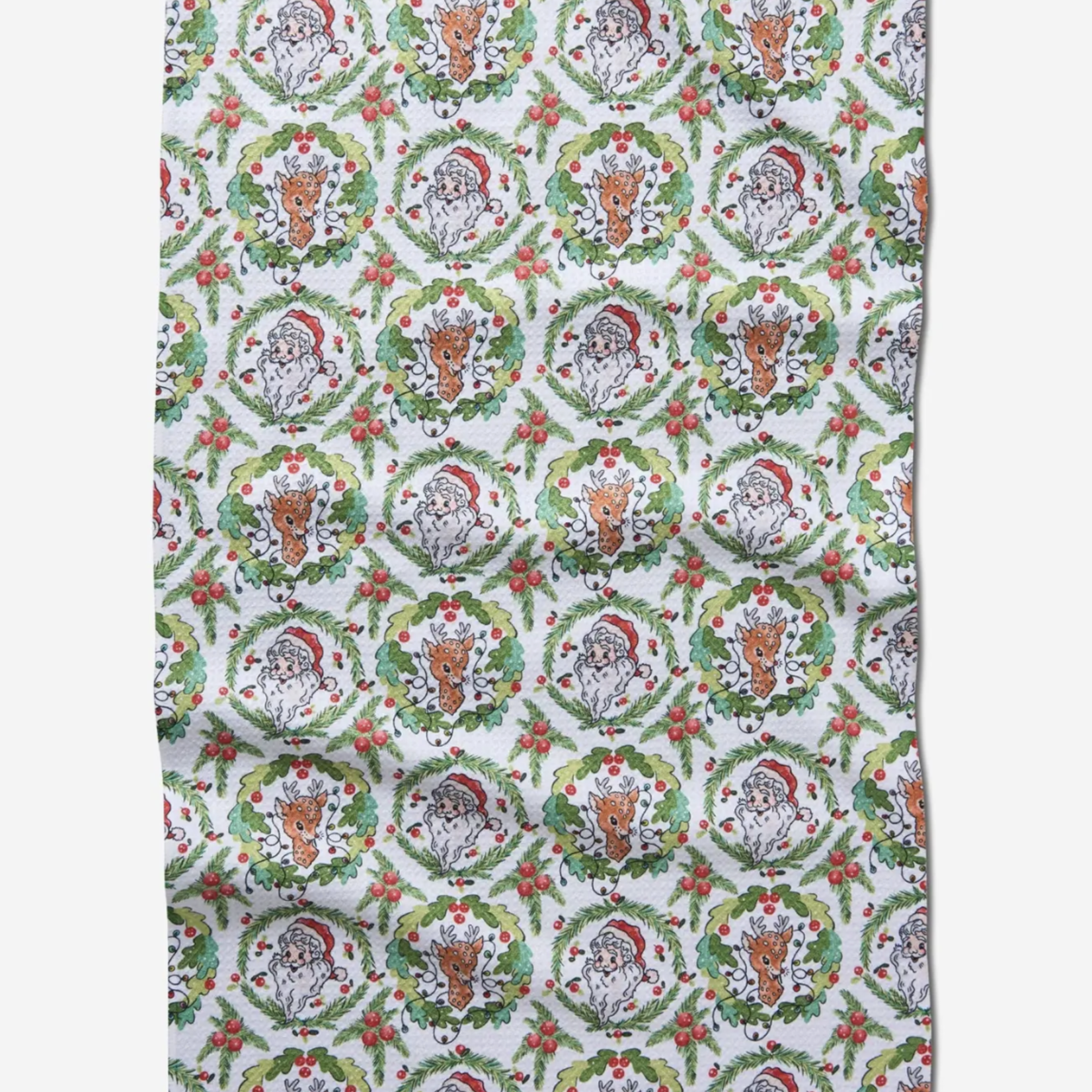 Geometry Geometry Tea Towel - Berry Retro Holiday