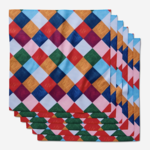Geometry Geometry Dinner Napkin Set - Holiday Harlequin