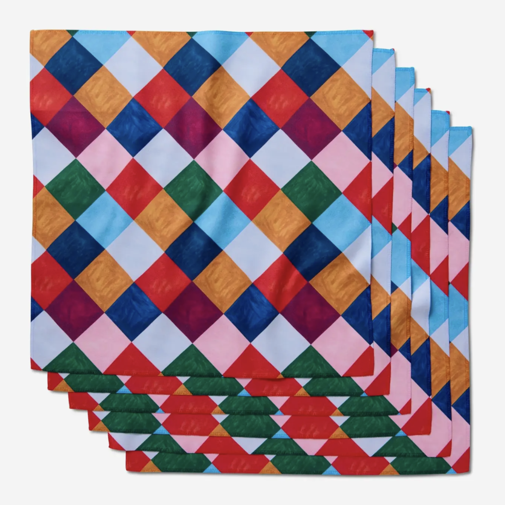 Geometry Dinner Napkin Set - Holiday Harlequin | Geometry