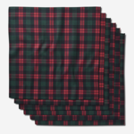 Geometry Geometry Dinner Napkin Set - Very Merry Plaid