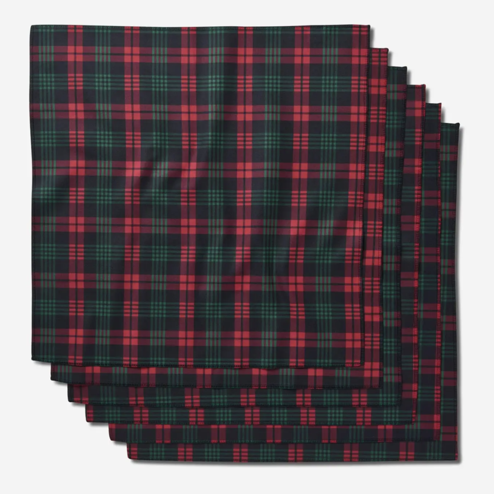 Geometry Dinner Napkin Set - Very Merry Plaid | Geometry