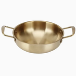 Urban Tokyo 8.5"D Stainless Steel Korean Ramen Noodle Pot Gold