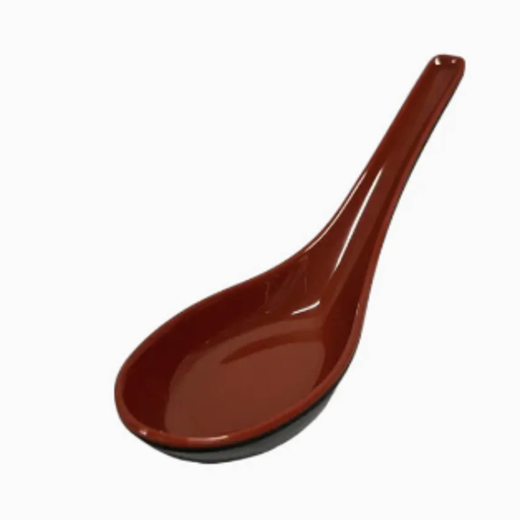 Urban Tokyo Red Black Melamine 5 Inch Length Straight Soup Spoon