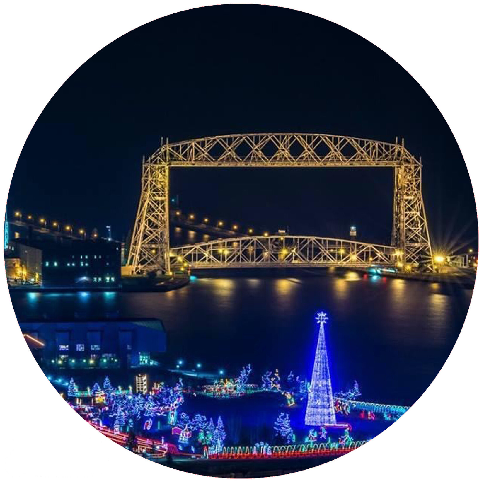 Andrea's Silicone Trivets Jar Opener, Night Bridge Christmas Lights | Andrea's Silicone Trivets