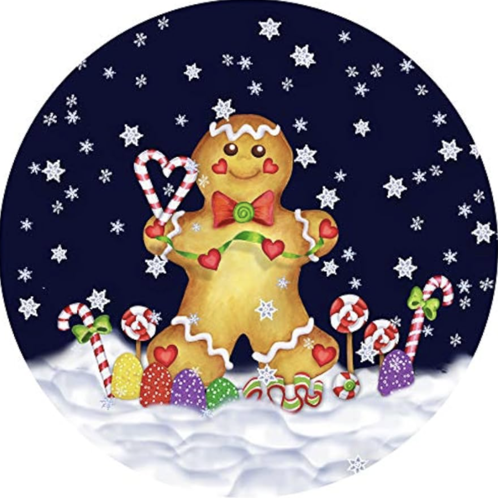 Andrea's Silicone Trivets Jar Opener, Gingerbread Man