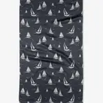 Geometry Navy Race Day Tea Towel | Geometry