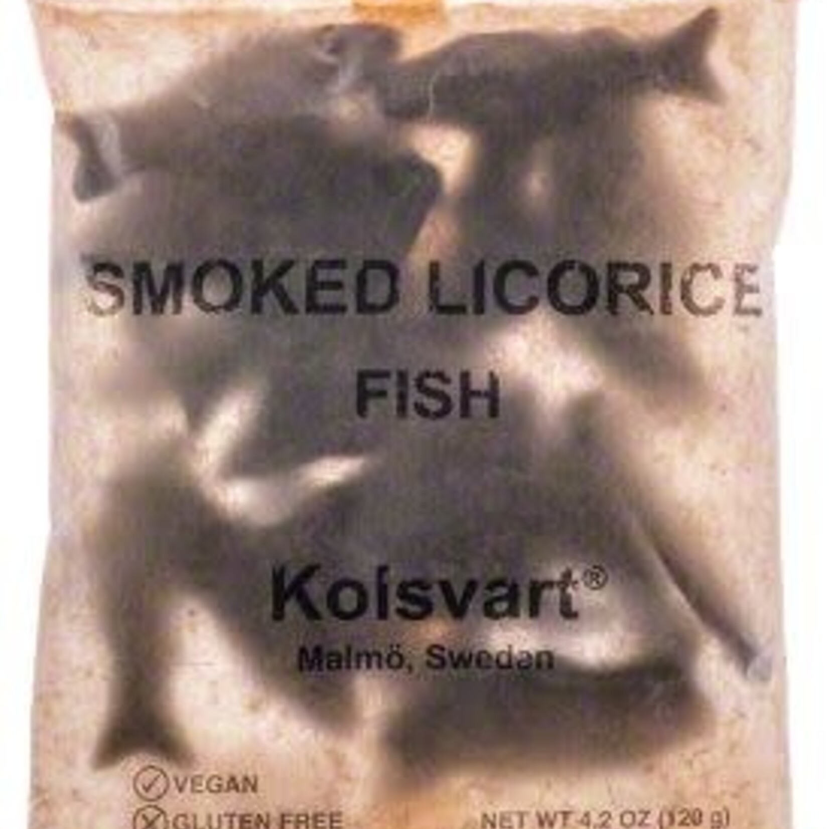 Great Ciao KOLSVART COLD SMOKED SALTY LICORICE FISH 4.2 OZ