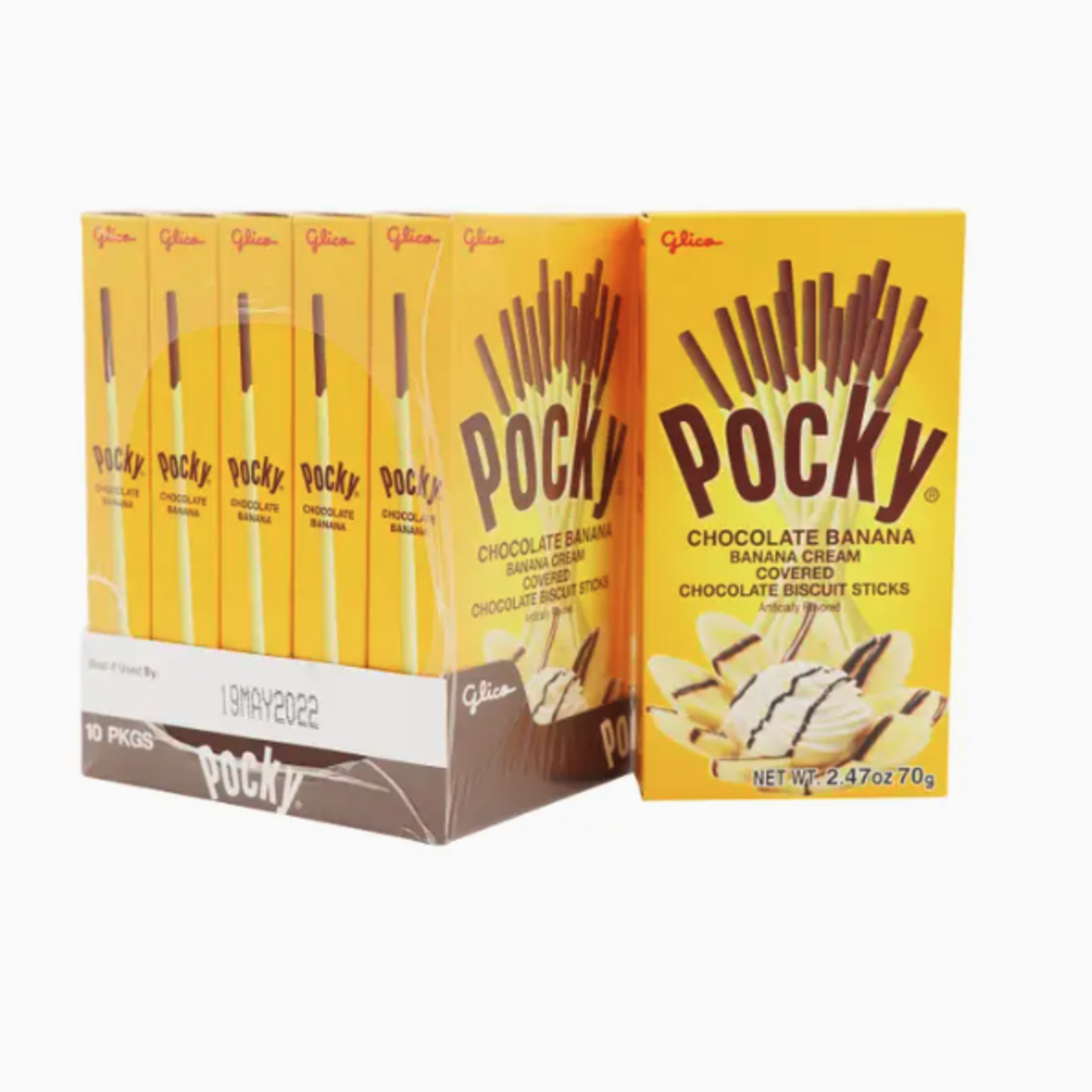 Grandpa Joes Pocky Banana Cream Covered, 70g