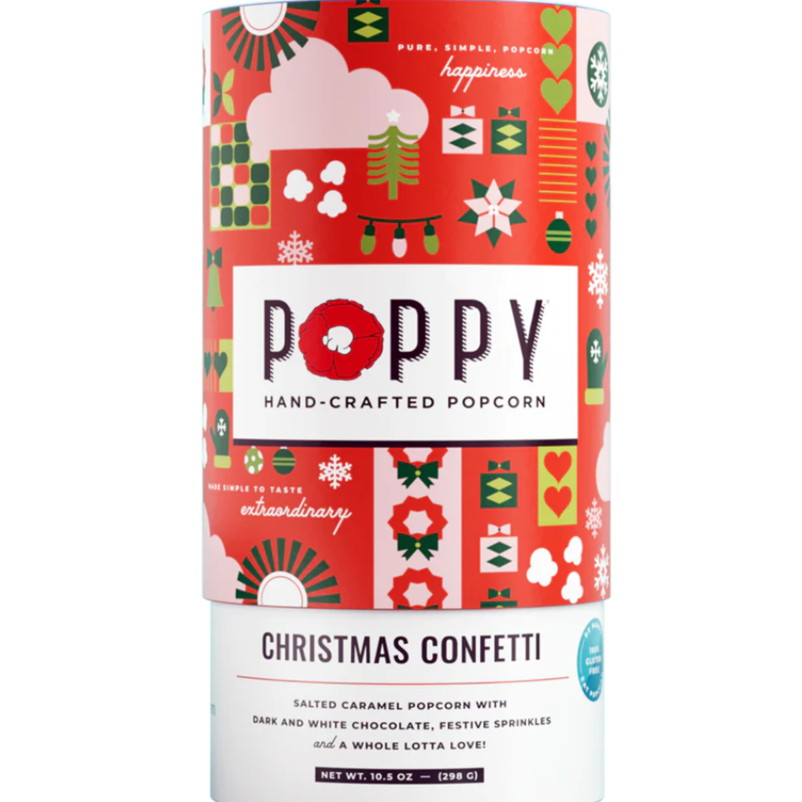 Poppy Christmas Confetti Cylinder | Poppy