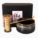 Urban Tokyo Matcha Bowl 21oz Set w/ Whisk & Tea Spoon black | Urban Tokyo