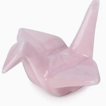 Urban Tokyo Origami Crane Porcelain Chopsticks Rest 2"L Pink