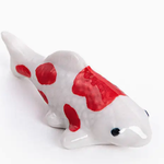 Urban Tokyo Japanese Koi Fish Porcelain Chopsticks Rest 2"L Kohaku | Urban Tokyo