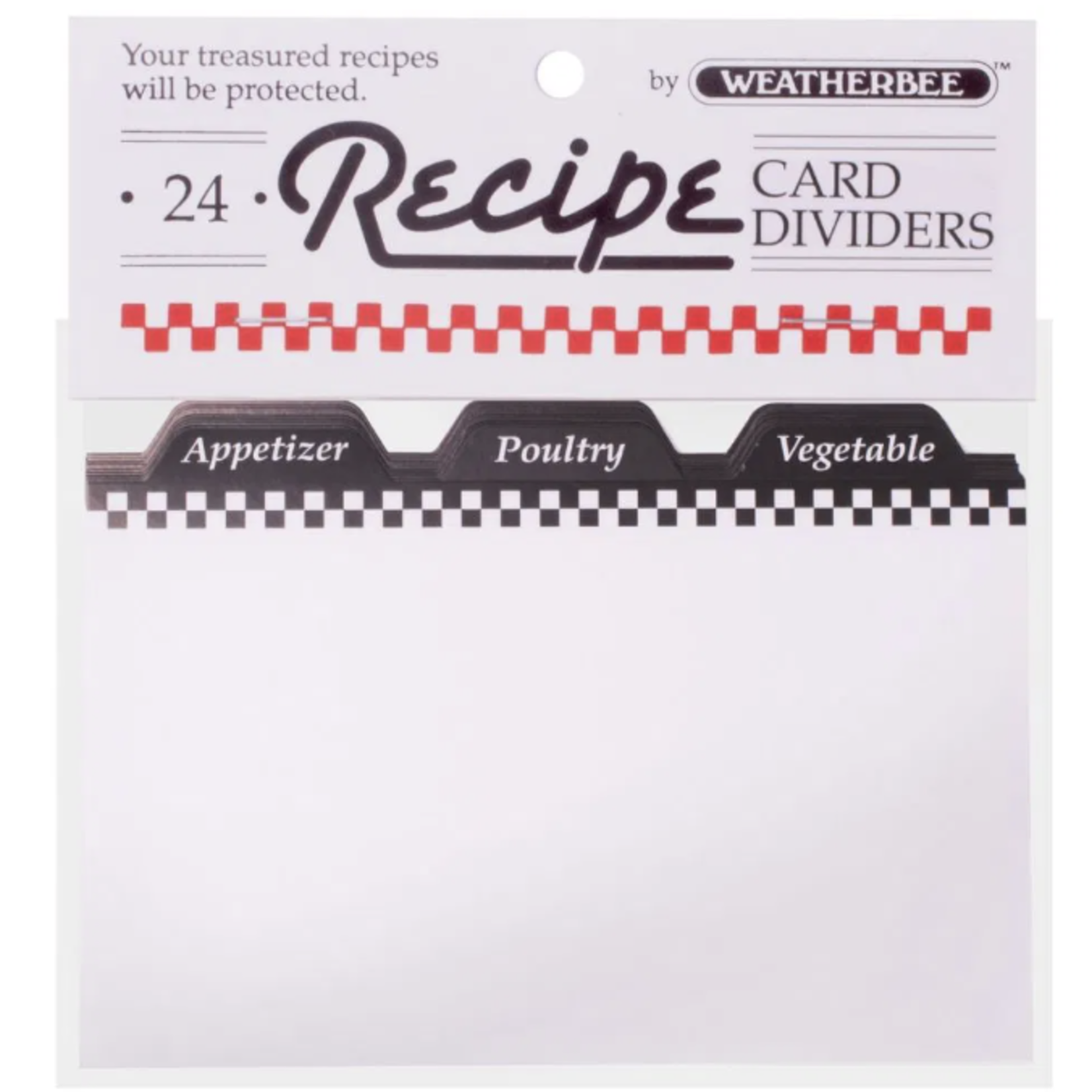 Harold Import Company Inc. Recipe Card Dividers 4" x 6"