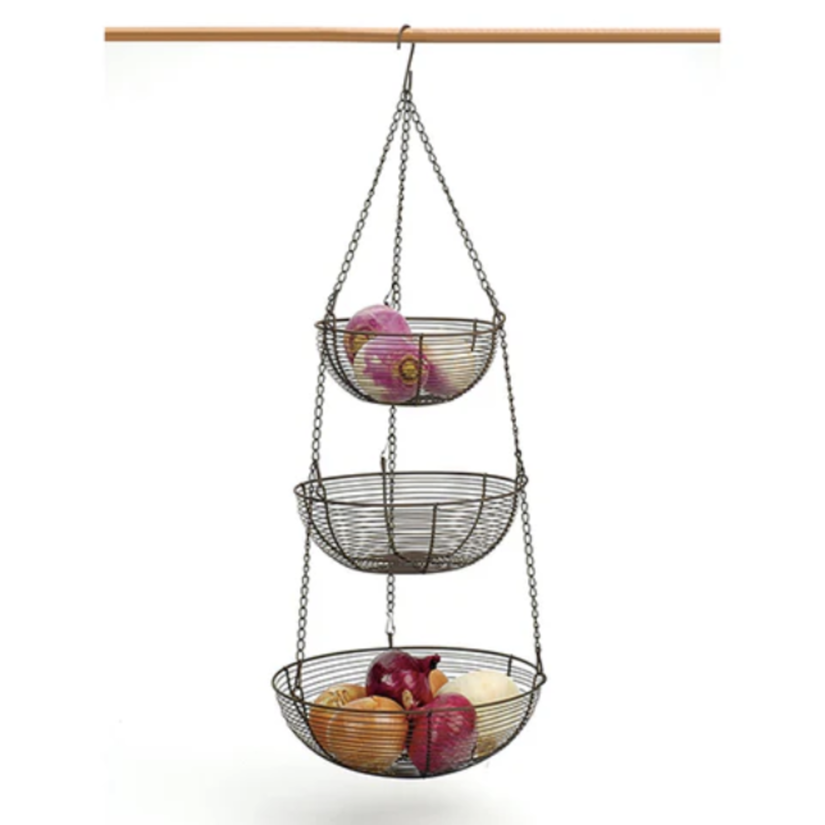 RSVP Hanging Basket, Bronze