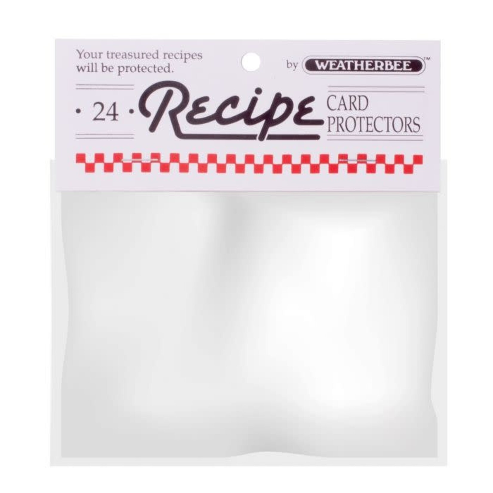 Weatherbee Recipe Cards Protector 4 x 6 Set of 24