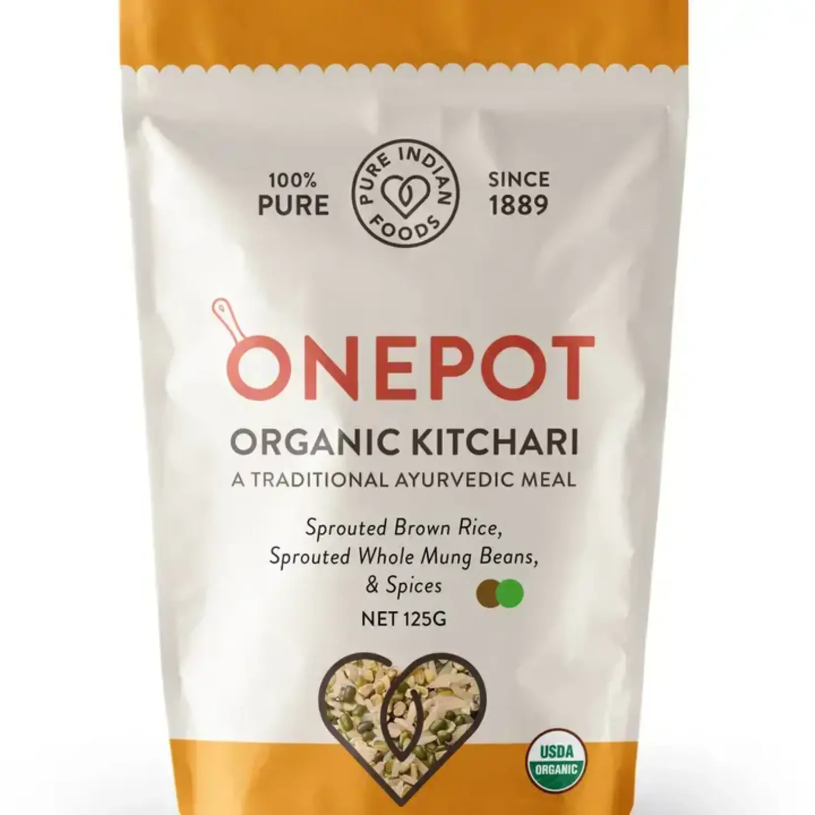 Pure Indian Foods Onepot Kitchari Single Pack Ready-To-Cook Meals, Organic