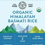 Pure Indian Foods Himalayan Basmati Rice Aged 2 Years, Certified Organic - 2 l