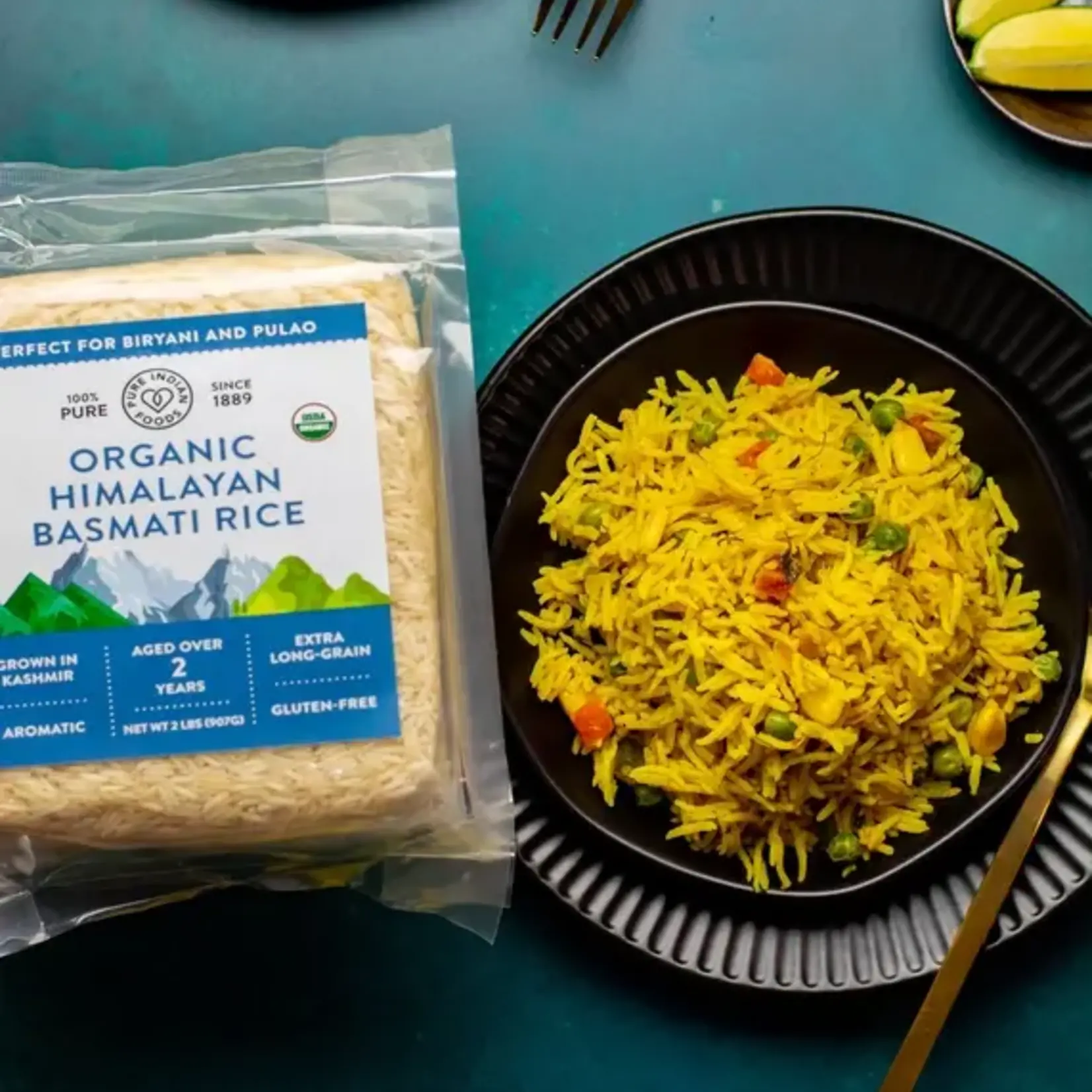 Pure Indian Foods Himalayan Basmati Rice Aged 2 Years, Certified Organic - 2 l