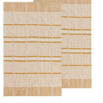 Danica Brands Dishtowel Set/2 Finley Check - Saffron