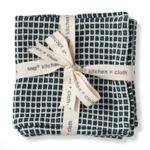 Tag Dark Green TAG TEXTUREDCHECK DISHCLOTH S2 DK GREEN | Tag