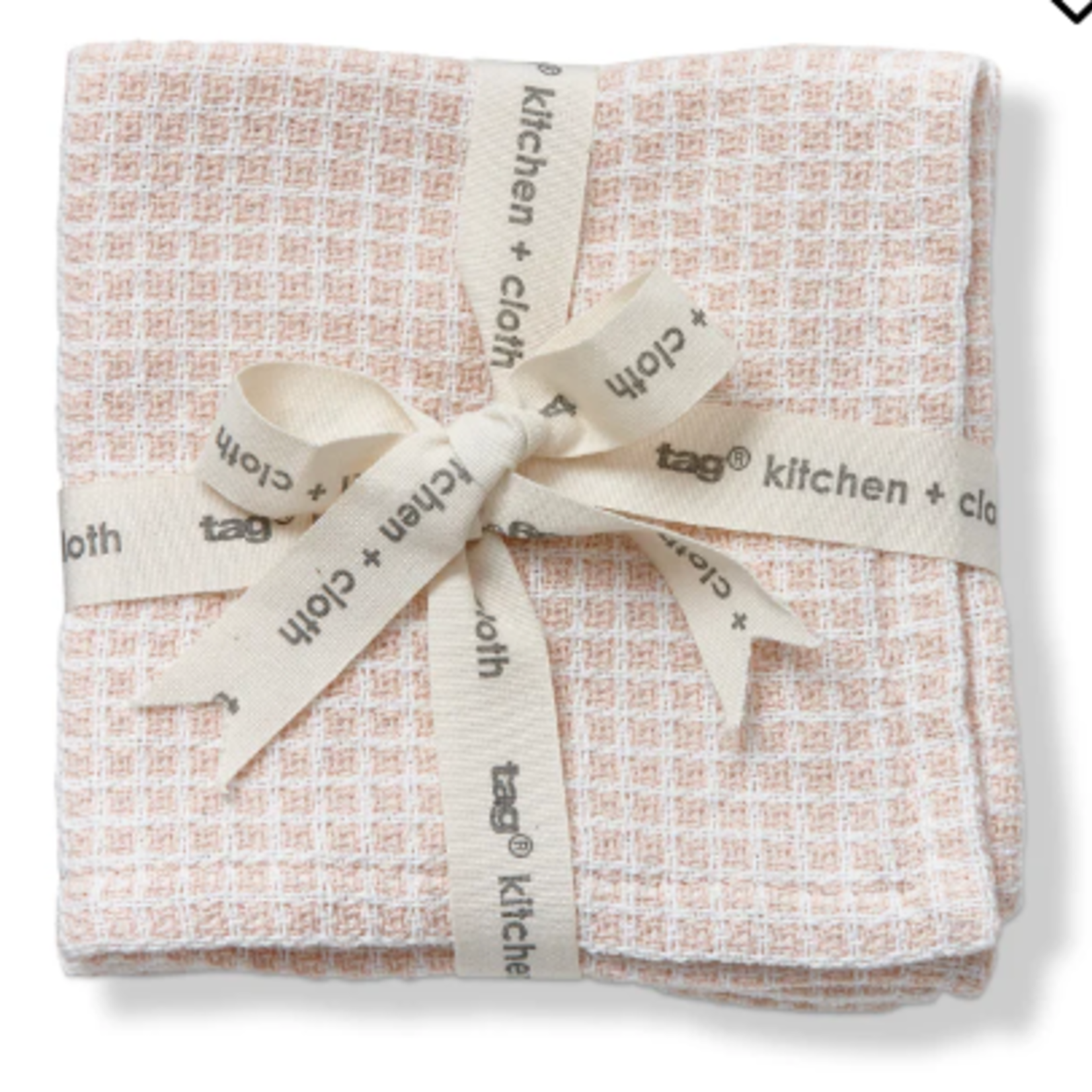 Tag Blush TAG TEXTUREDCHECK DISHCLOTH S2 BLUSH | Tag