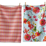Tag Multi BLOOMING FLOWERS DISHTOWEL S/2 | Tag