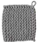 Tag Gray CROCHET TRIVET POTHOLDER GRAY