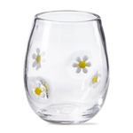 Tag Stemless Wine Glass - Flower | Tag