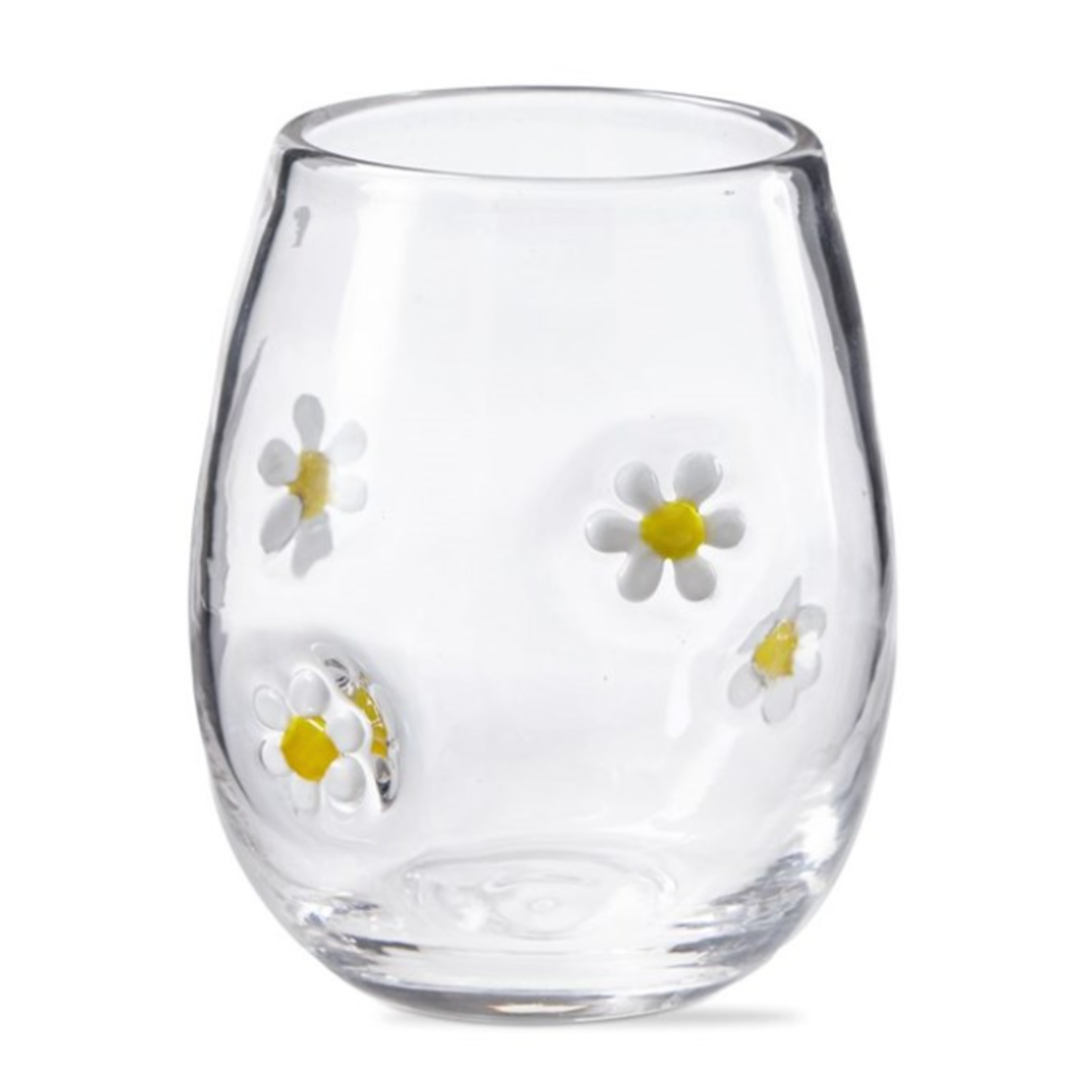 Tag Stemless Wine Glass - Flower | Tag