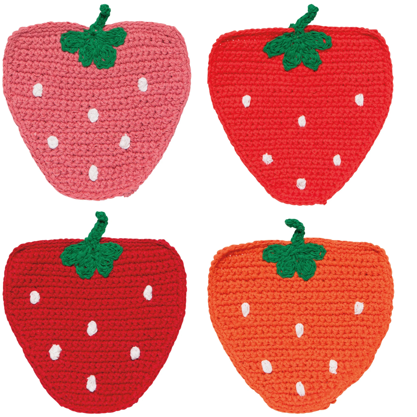 Danica Brands Coaster Set/4 Crochet - Berry Sweet | Danica Brands