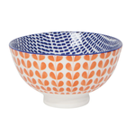 Danica Brands Bowl - 4inch Orange Blue Blossom | Danica Brands