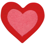 Danica Brands Trivet Felted Wool 8" - Heart