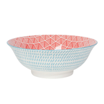 Danica Brands Bowl - 8inch Blue Red Dash | Danica Brands