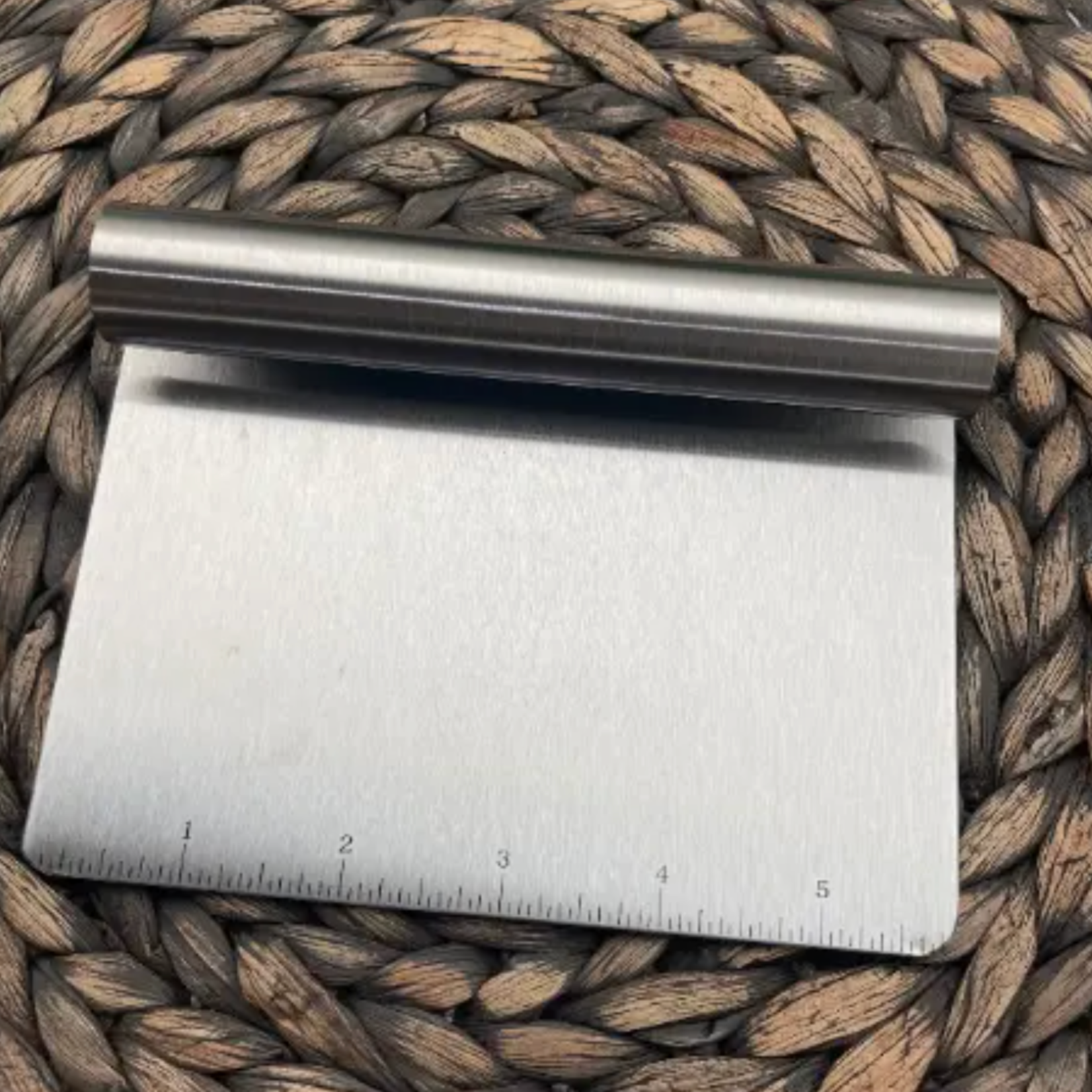 Stainless Steel Dough Cutter/Bench Scraper | Hazel Grove Customs