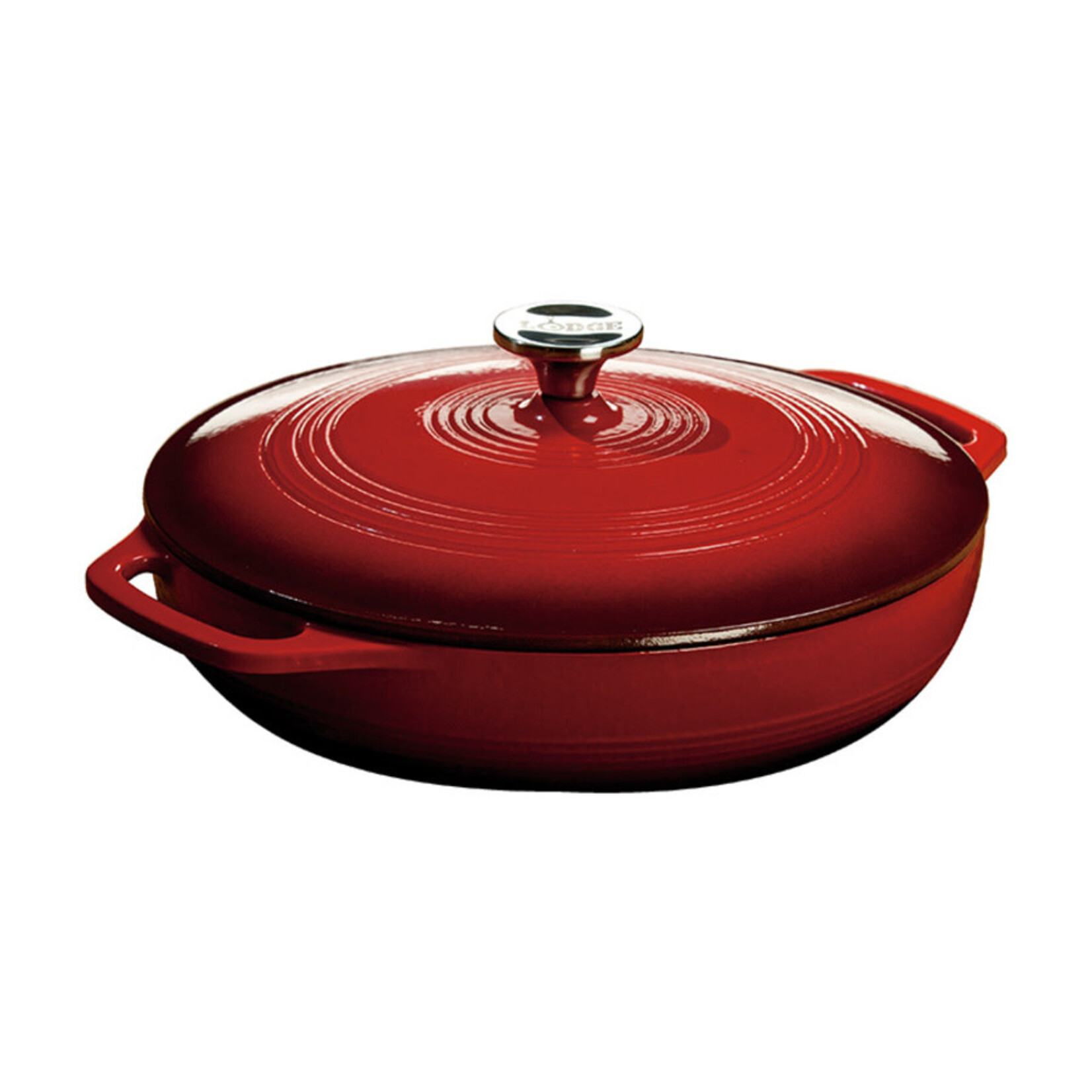 Lodge 3.6 Quart Covered Casserole, Red | Lodge